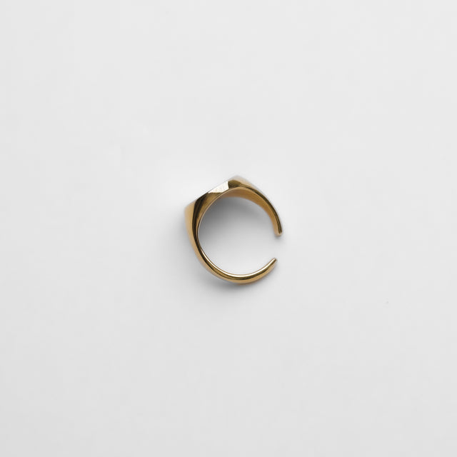Signet ear cuff (gold) / (silver)