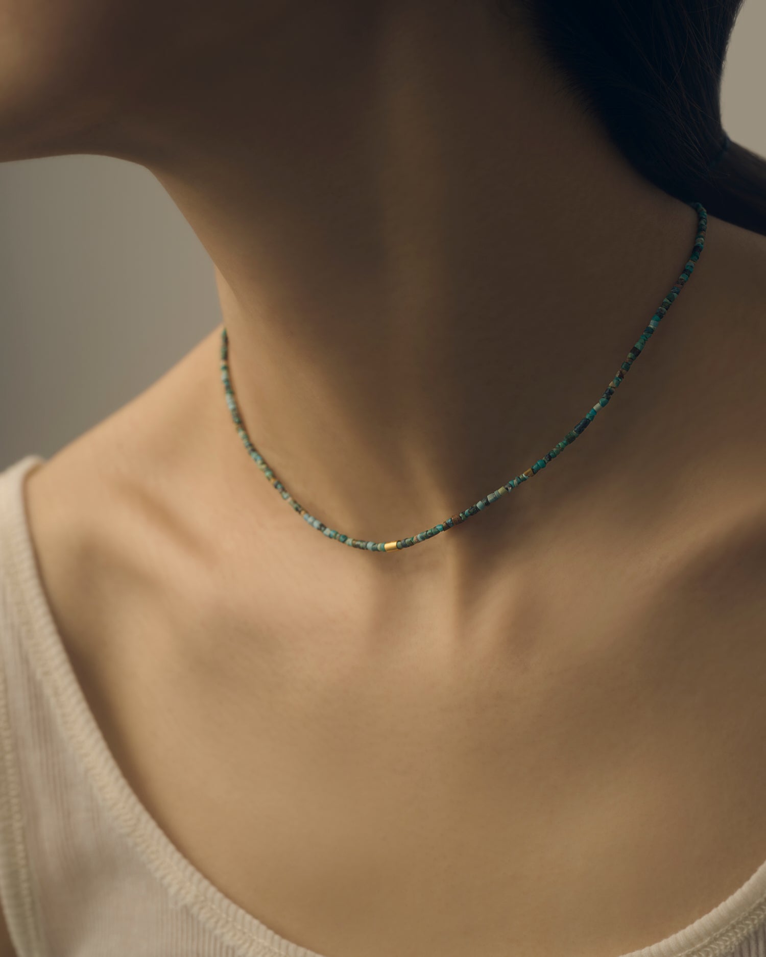 LIMITED COLLECTION 【Sky Blue Line necklace】