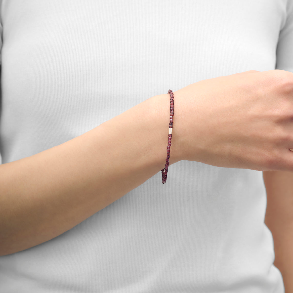 【 NEW 】LIMITED COLLECTION 【Wine Red Line Bracelet】