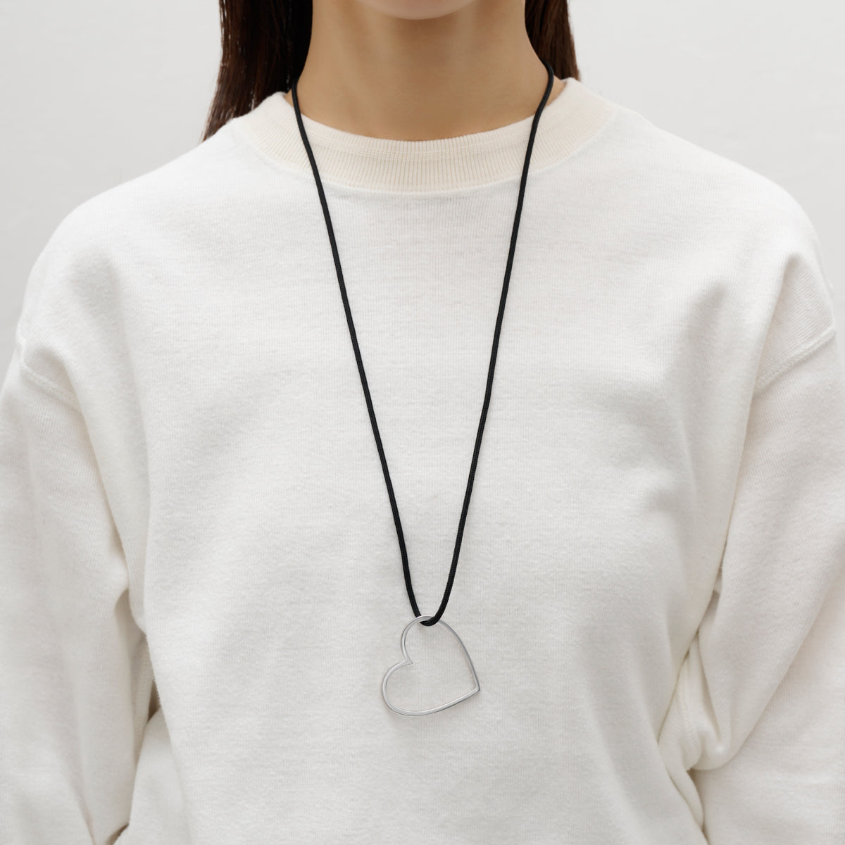 【New】Open your heart (Large/ Silver)