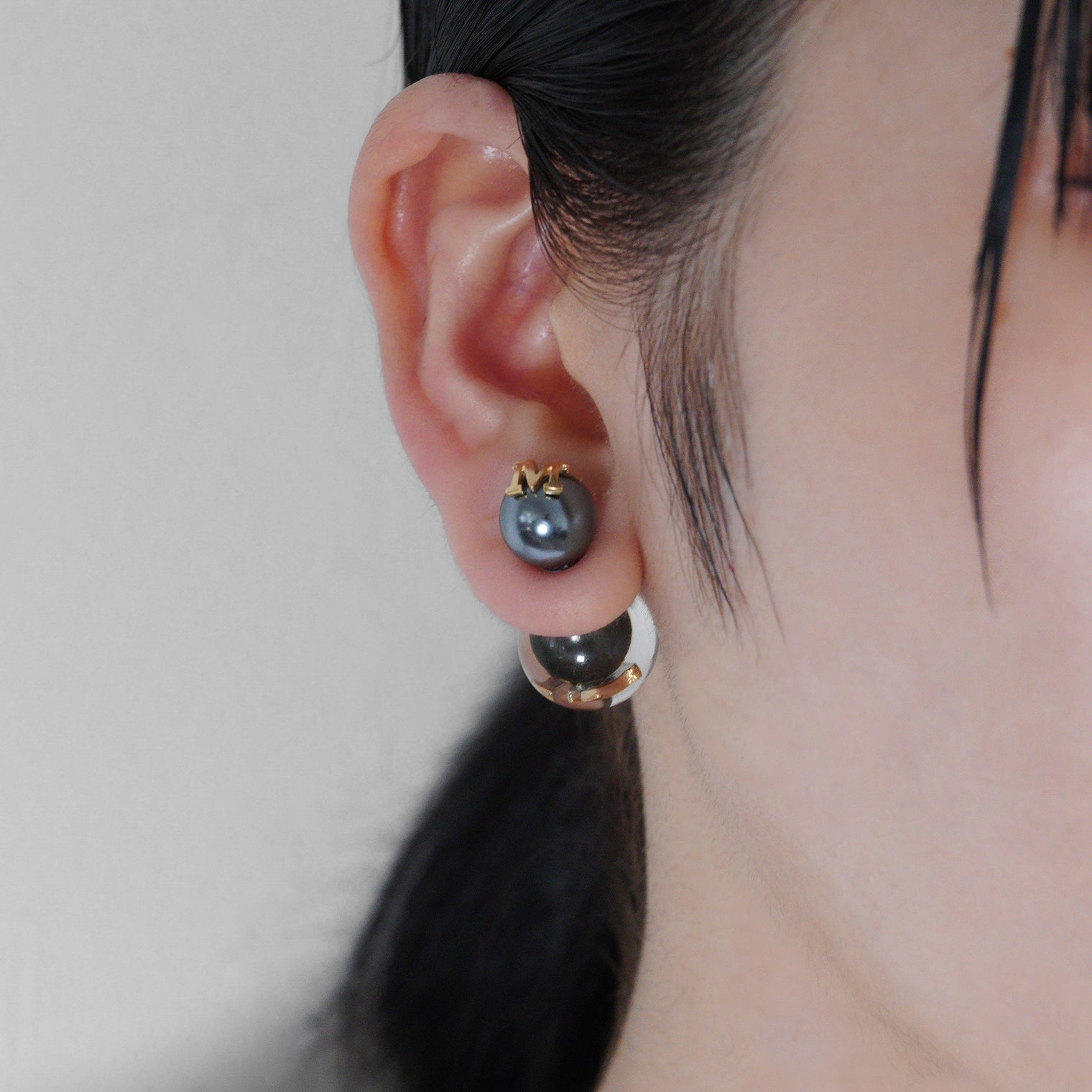 Initial inclusion pierce (black)