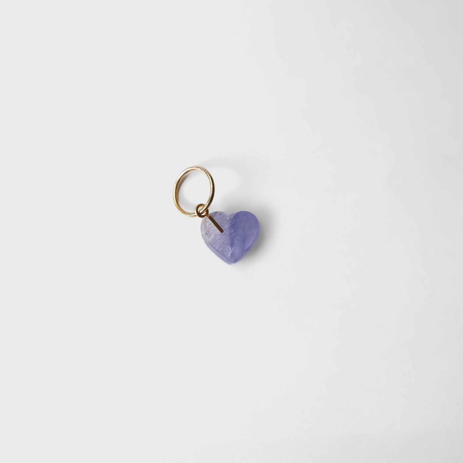 mini Heart charm ( Tanzanite )