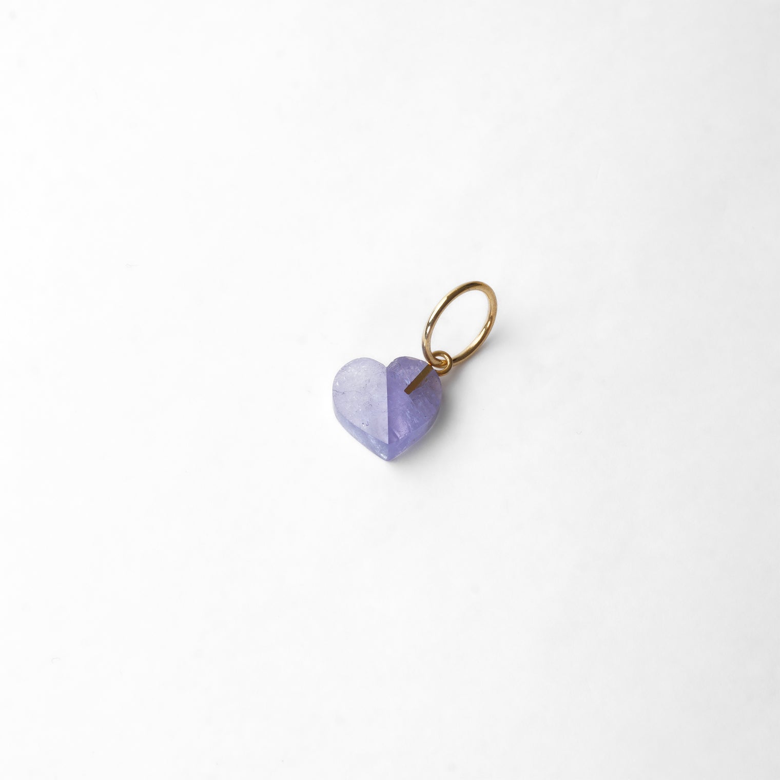mini Heart charm ( Tanzanite )