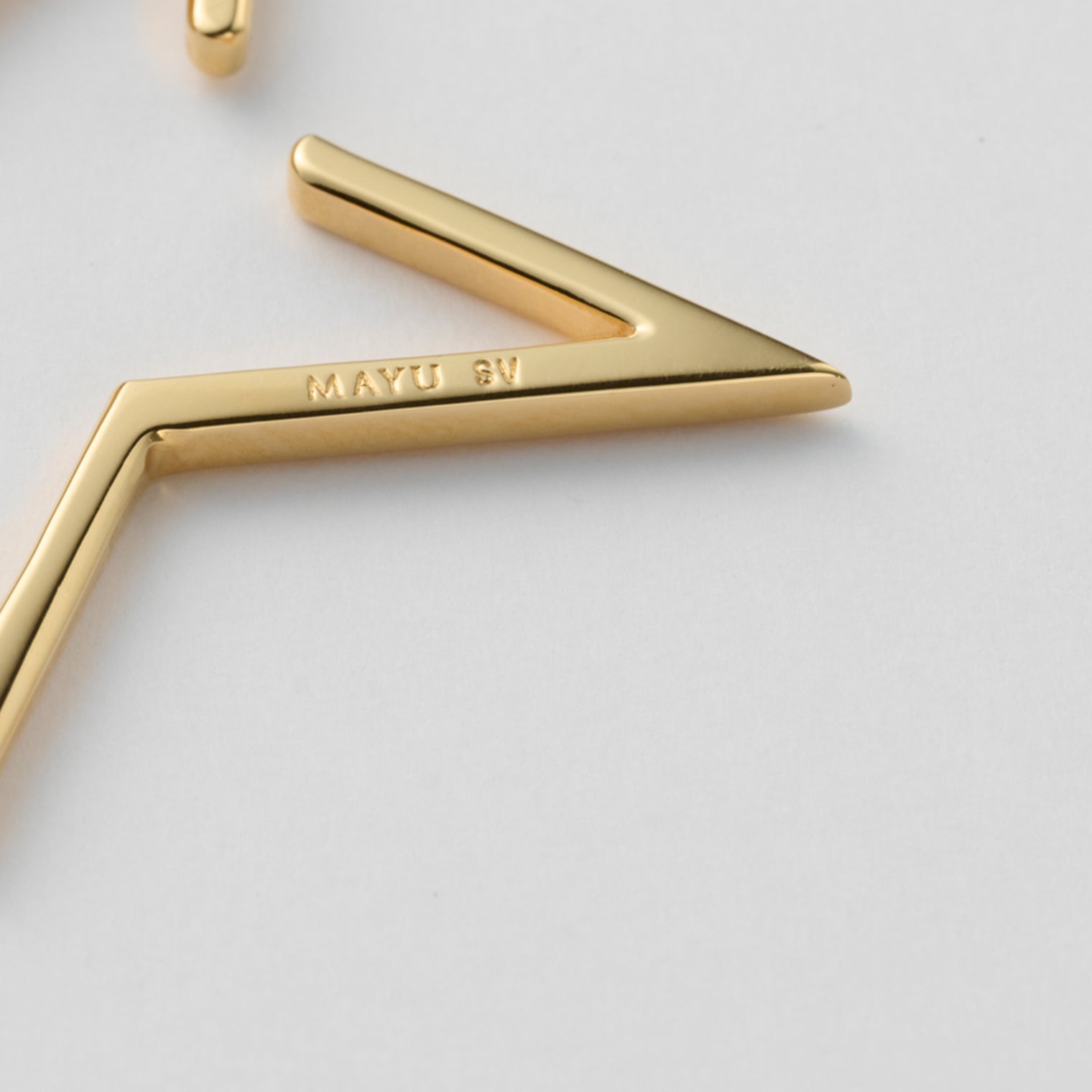 【New】Hoop star earcuff (middle/gold)