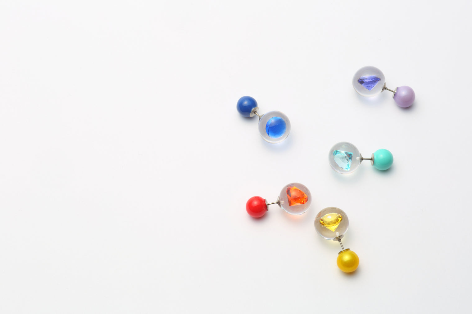 inclusion pierce (cubic zirconia / yellow)