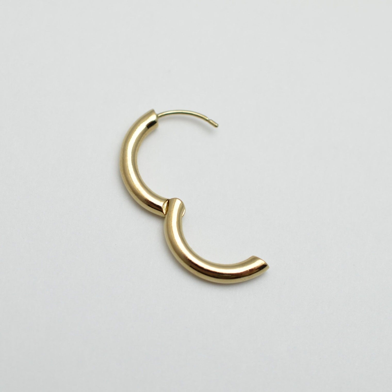 Baby ring charm / Hoop pierced earring