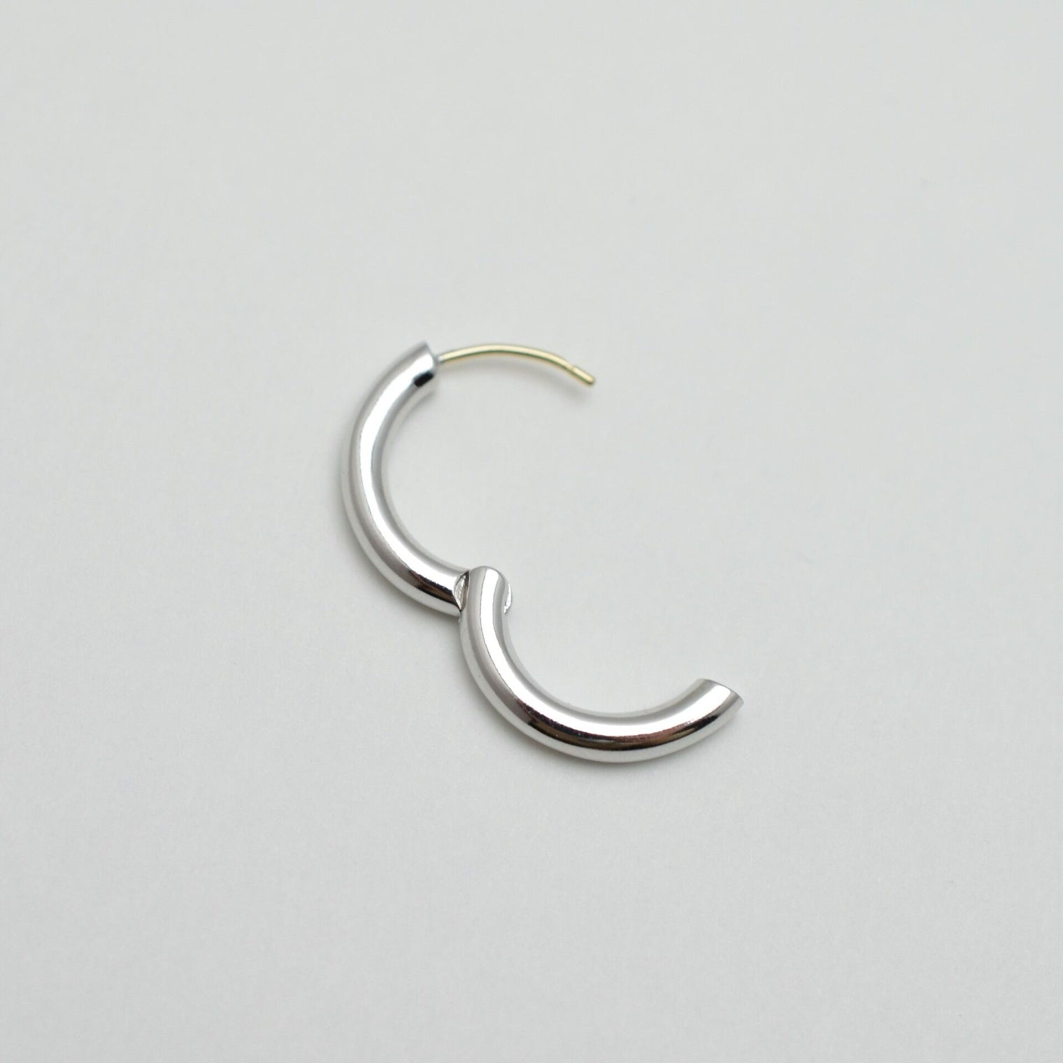 Baby ring charm / Hoop pierced earring