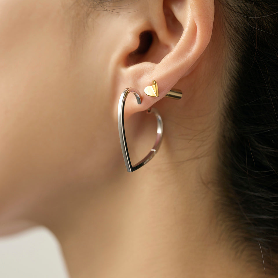 Tiny heart pierce (gold)