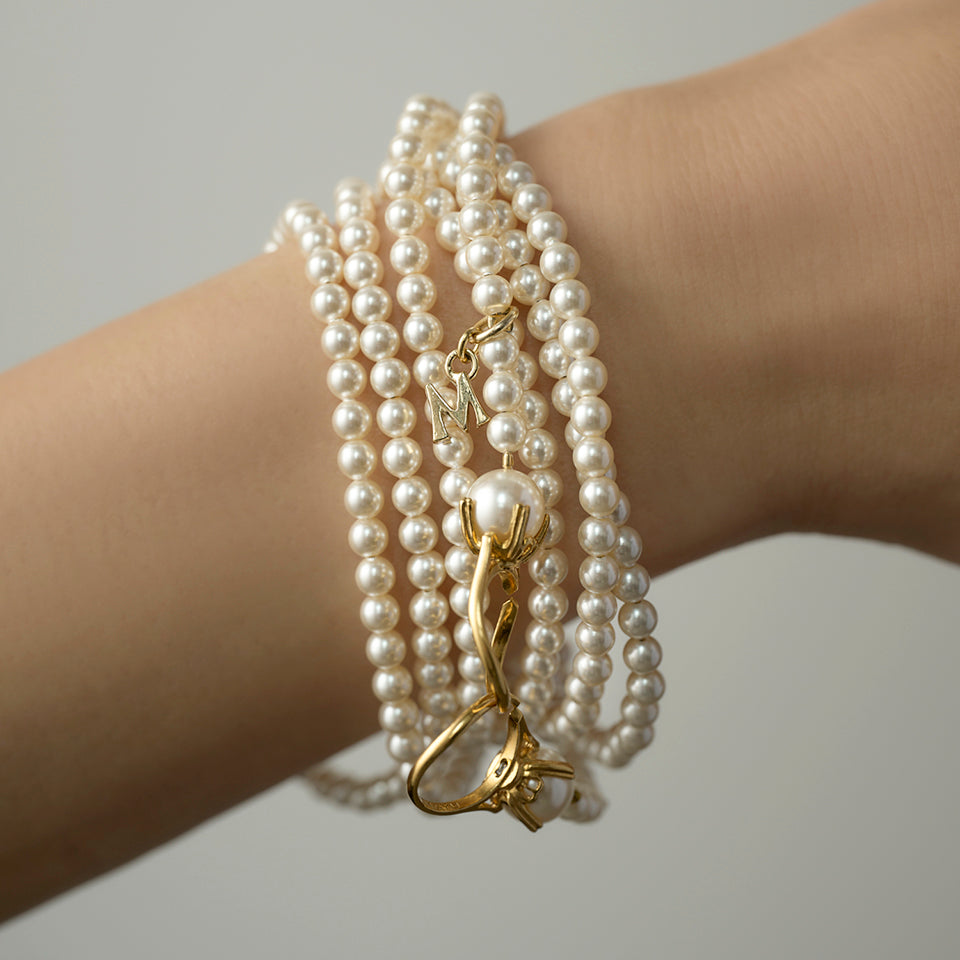 pearl necklace (4mm pearl / 120cm)