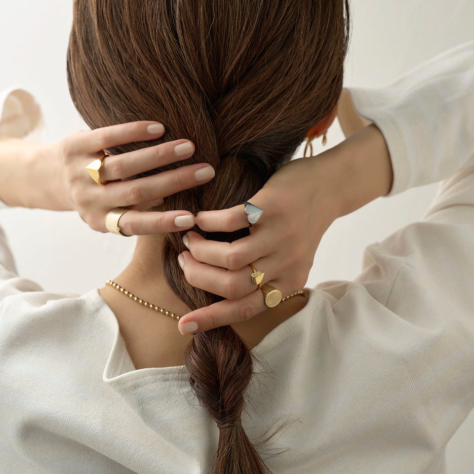 Heart signet ring ( gold )