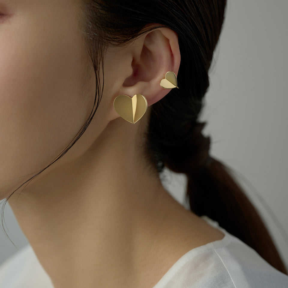Small heart earring ( Gold )