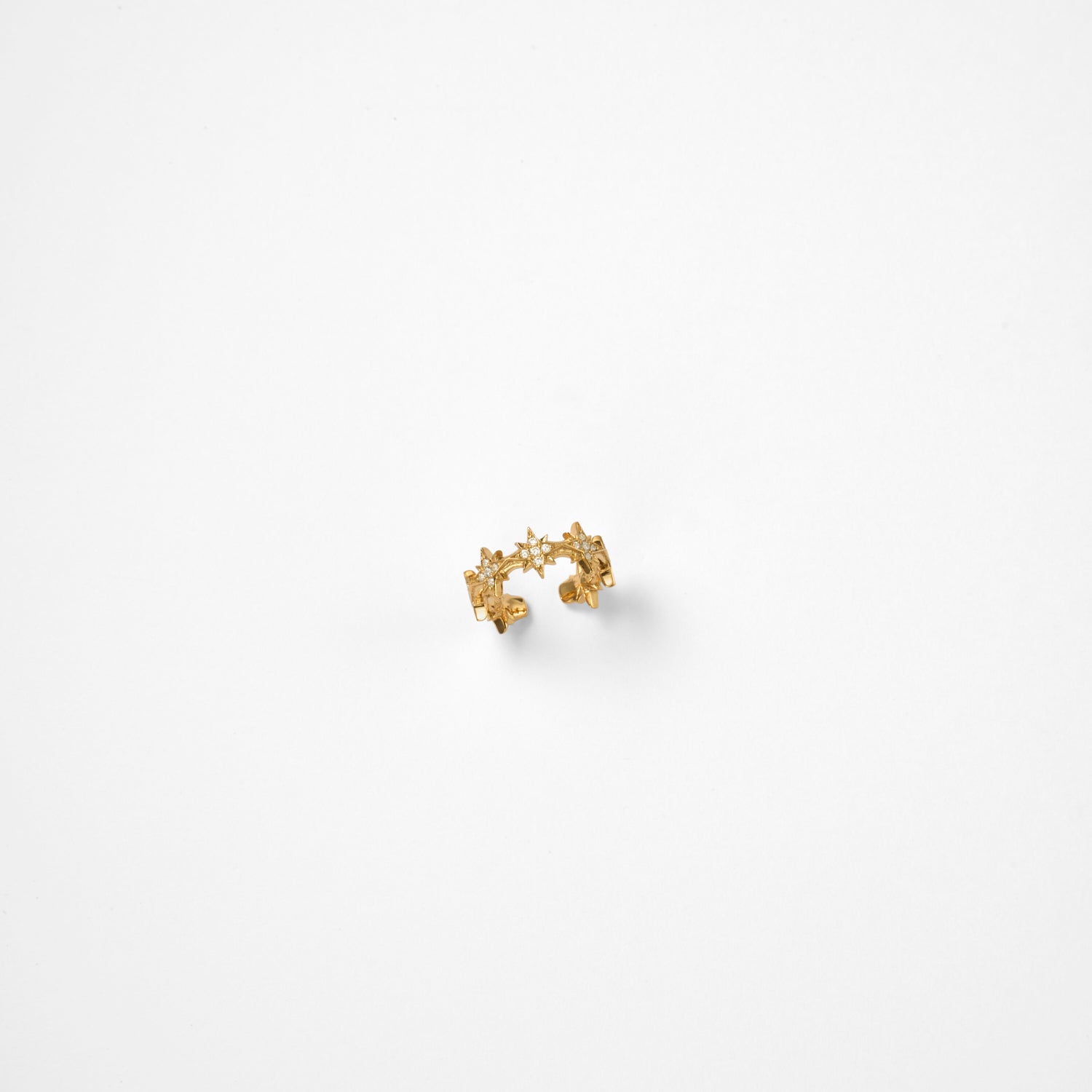 【NEW】7star earcuff (gold/cubic zirconia)