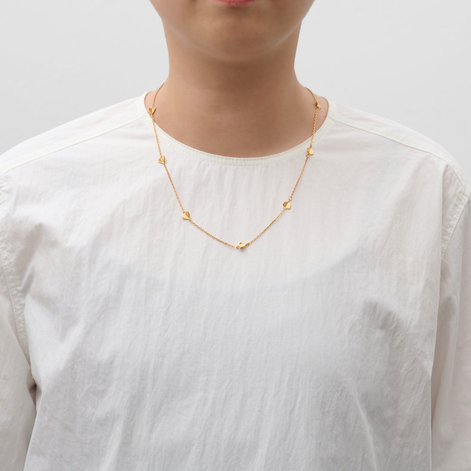 【New】Tiny Heart Station necklace