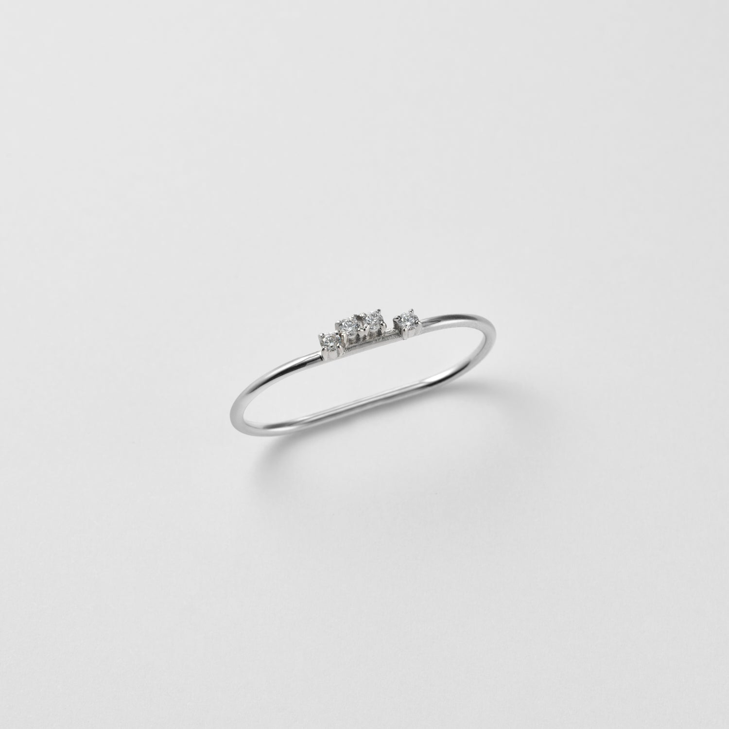 4 stones Double ring