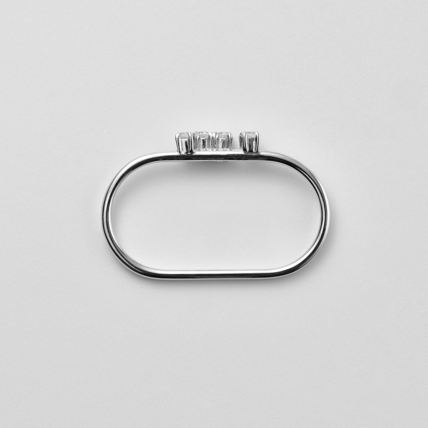 4 stones Double ring