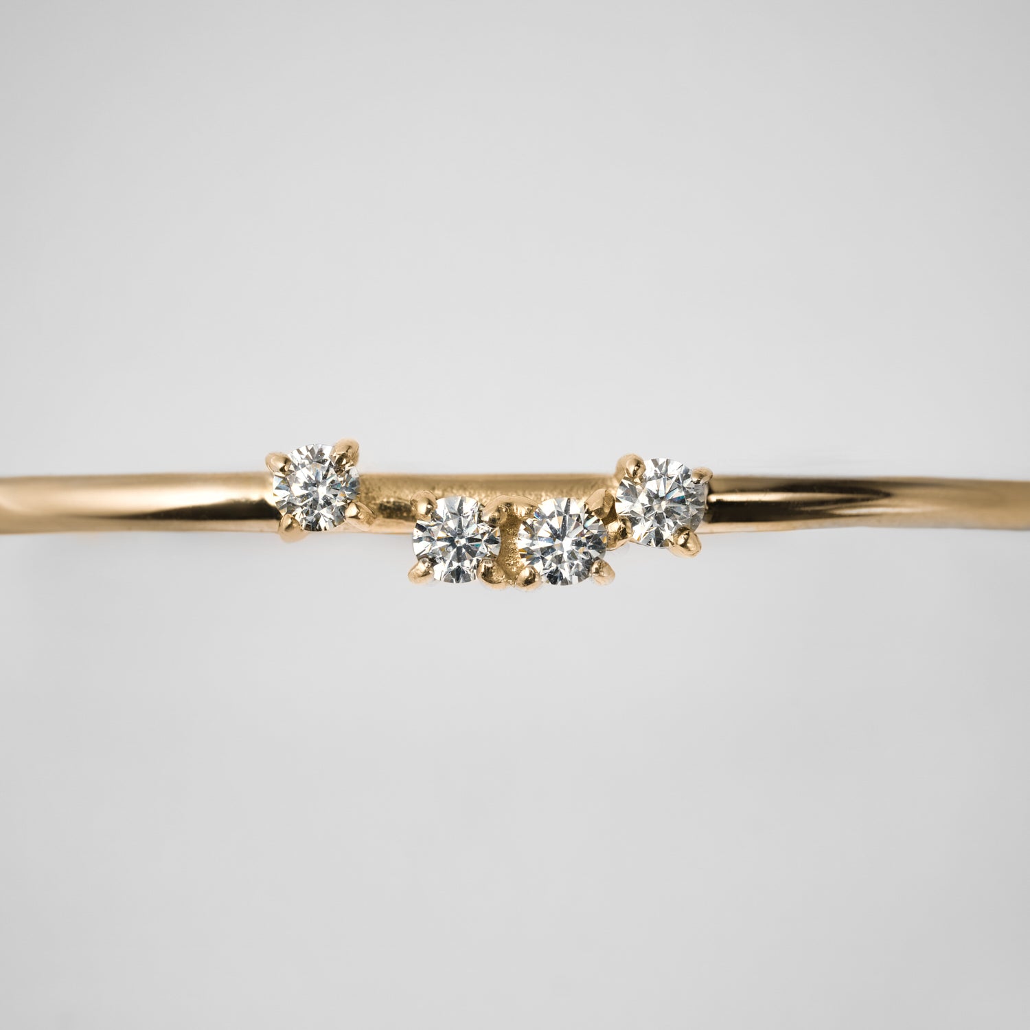 4stones Double ring (gold)