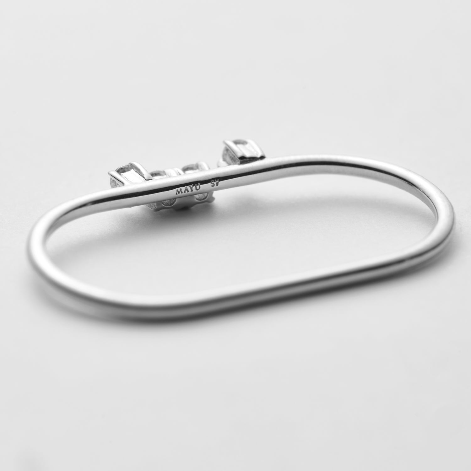 4 stones Double ring