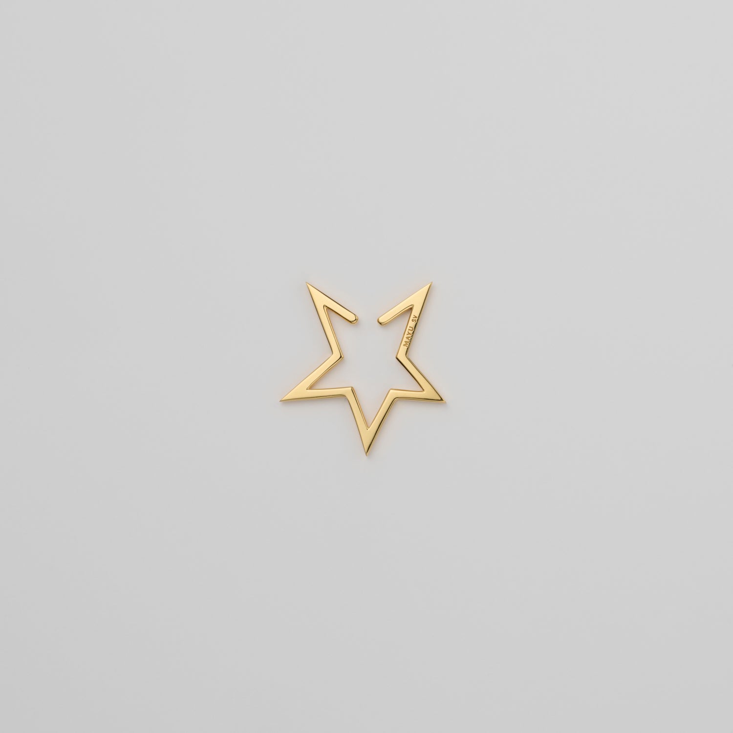 【New】Hoop star earcuff (middle/gold)