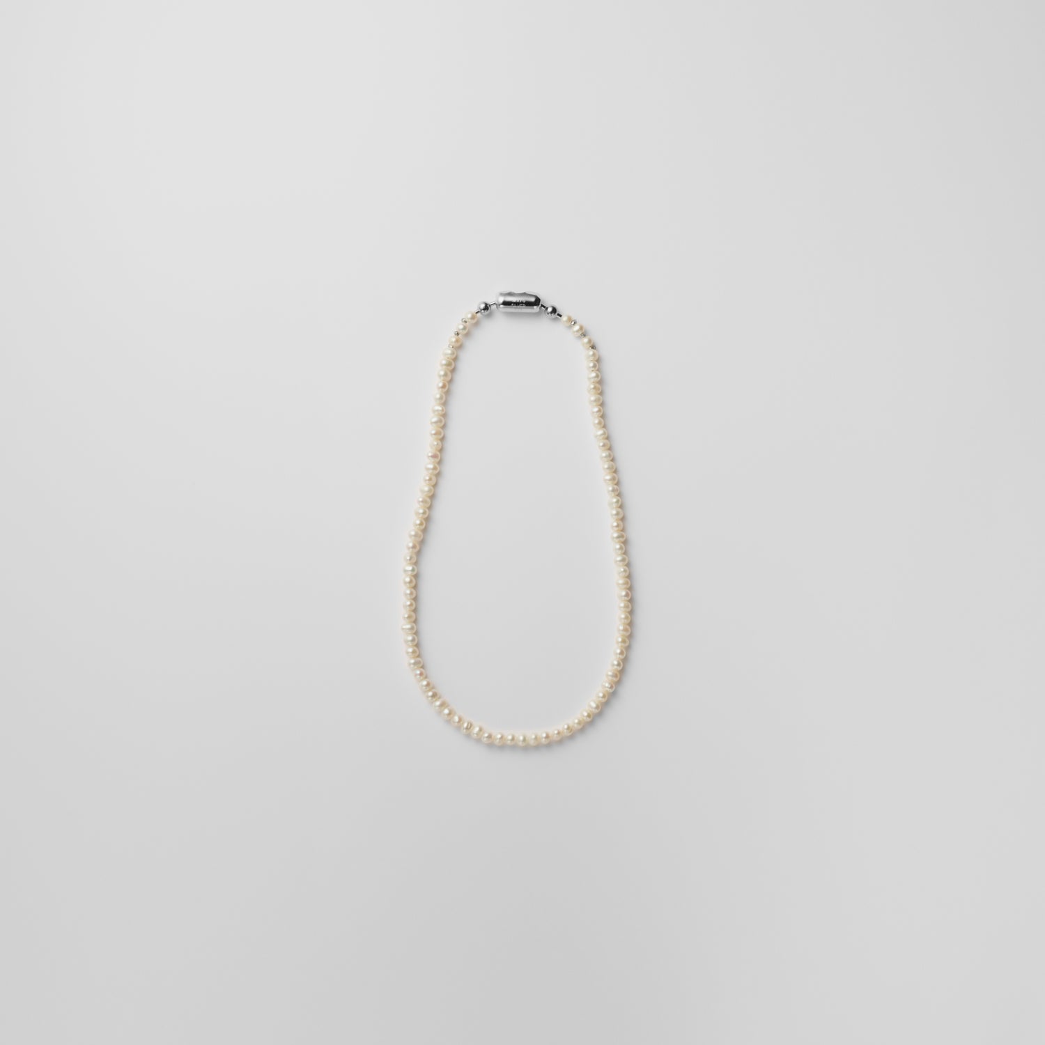 LIMITED COLLECTION【Freshwater pearl Ball chain necklace (mini Potet) 】