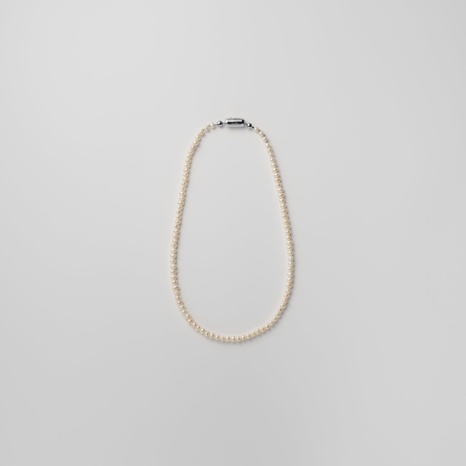 LIMITED COLLECTION【Freshwater pearl Ball chain necklace (mini Potet) 】