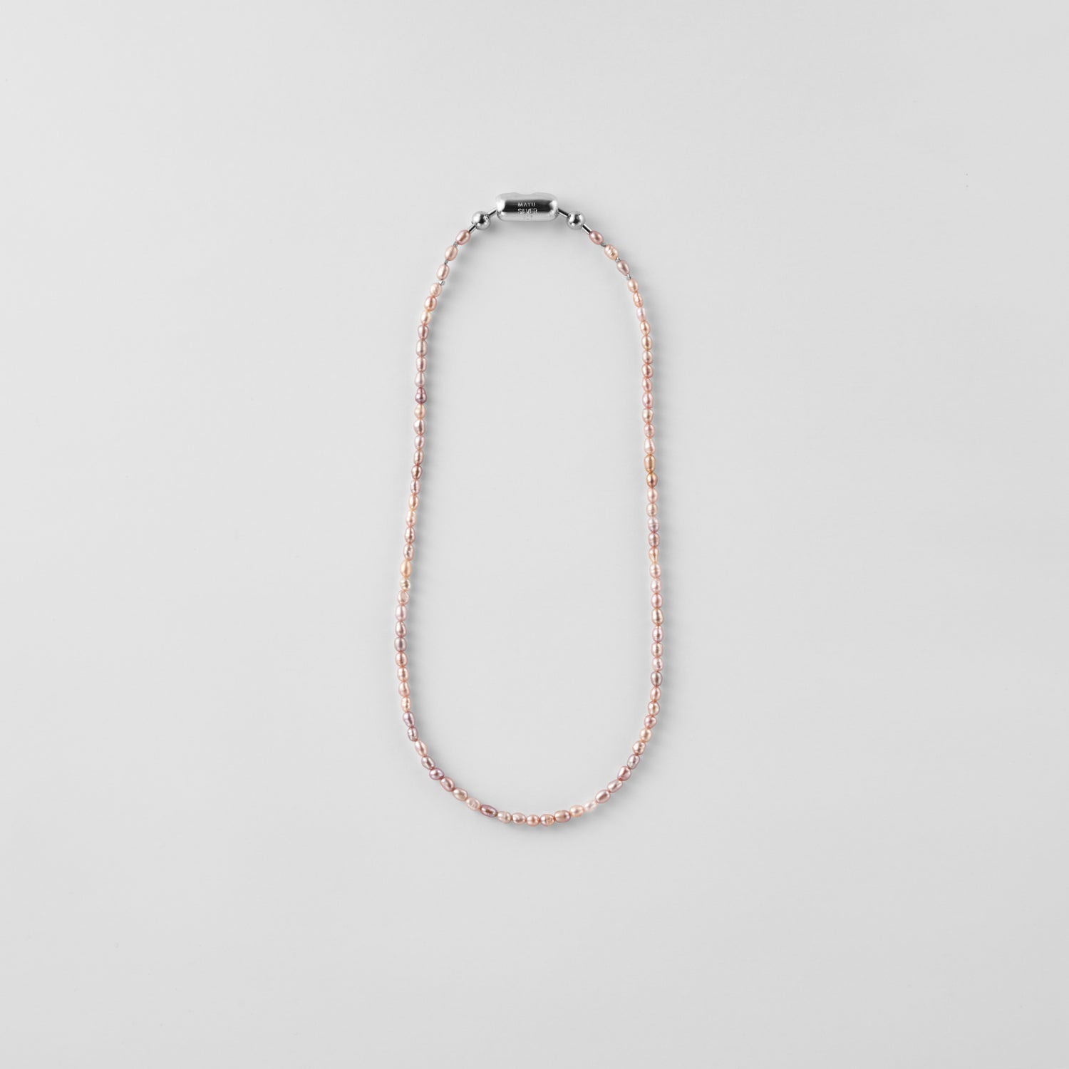 【 NEW 】 LIMITED COLLECTION【Freshwater pearl ball chain necklace (baby pearl/Pink)】