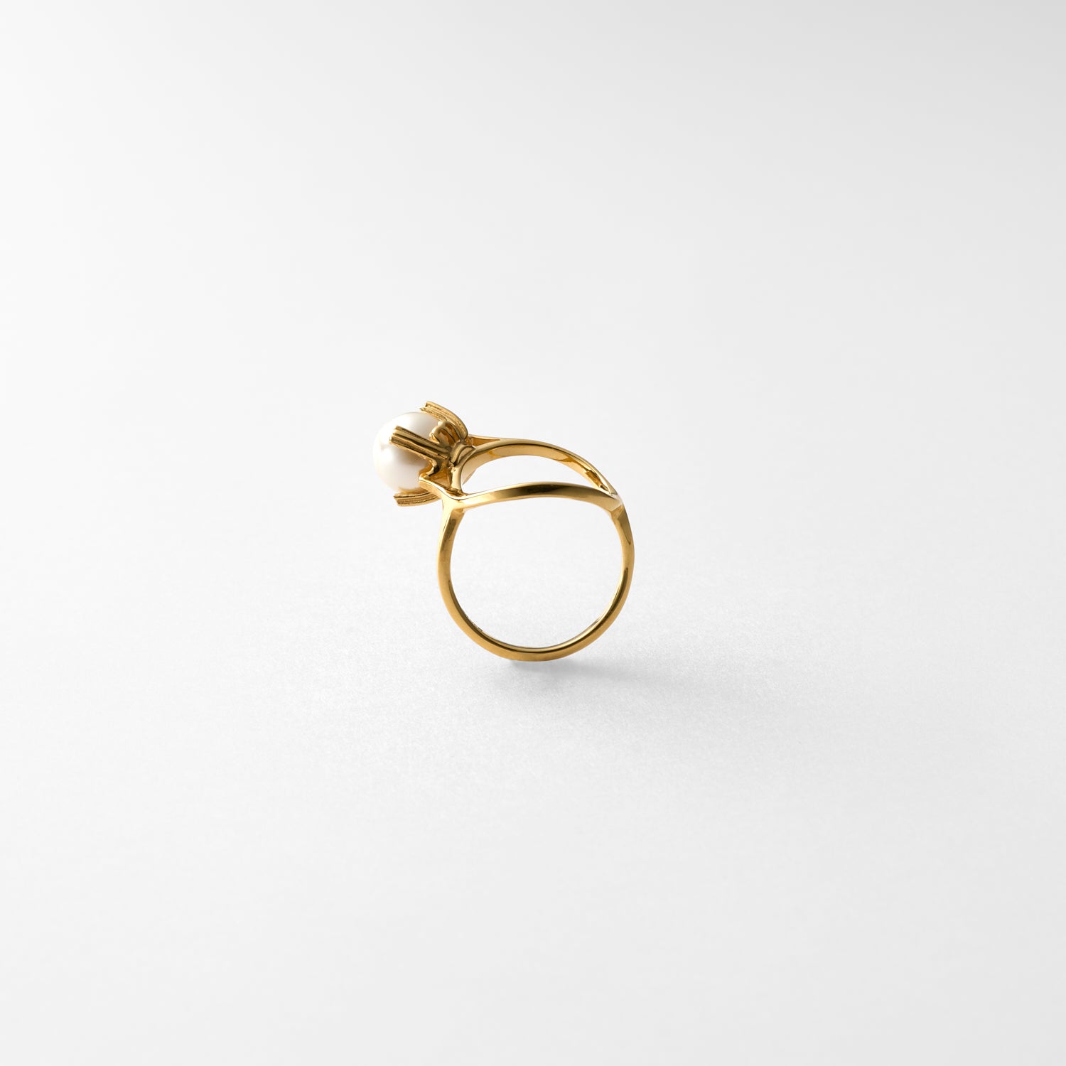 【 NEW 】ring motif ring (pearl/gold)