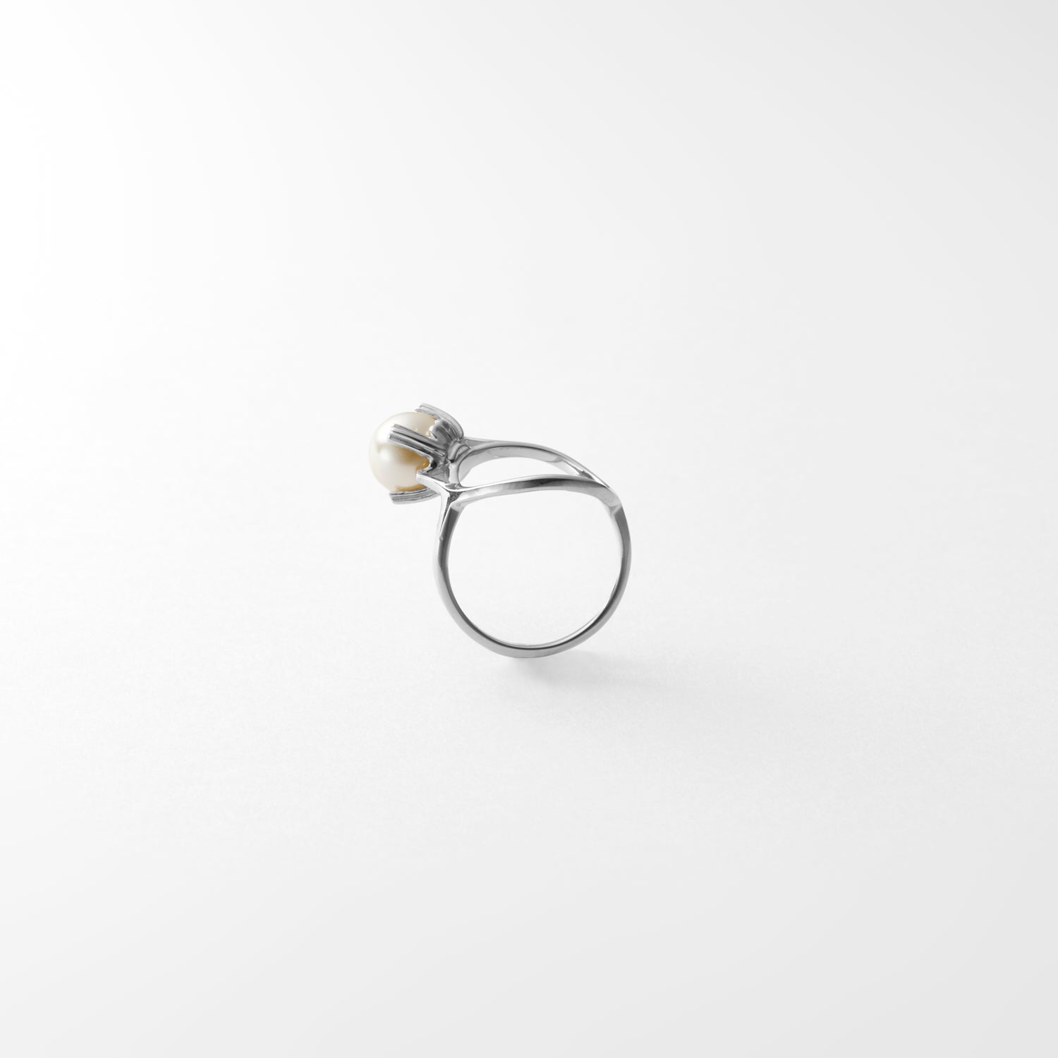 【 NEW 】ring motif ring (pearl/silver)