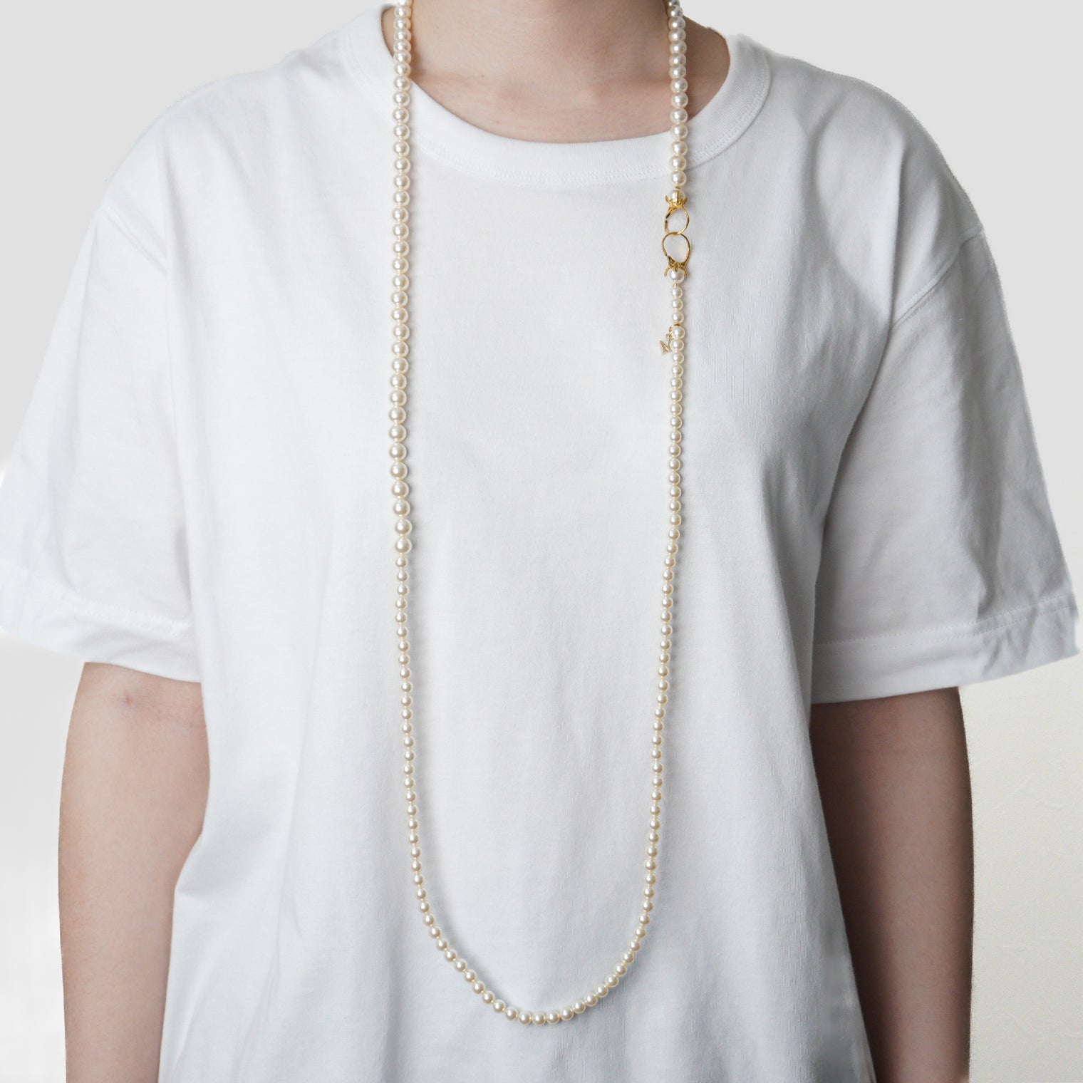 pearl necklace (6mm×8mm pearl / 120cm)