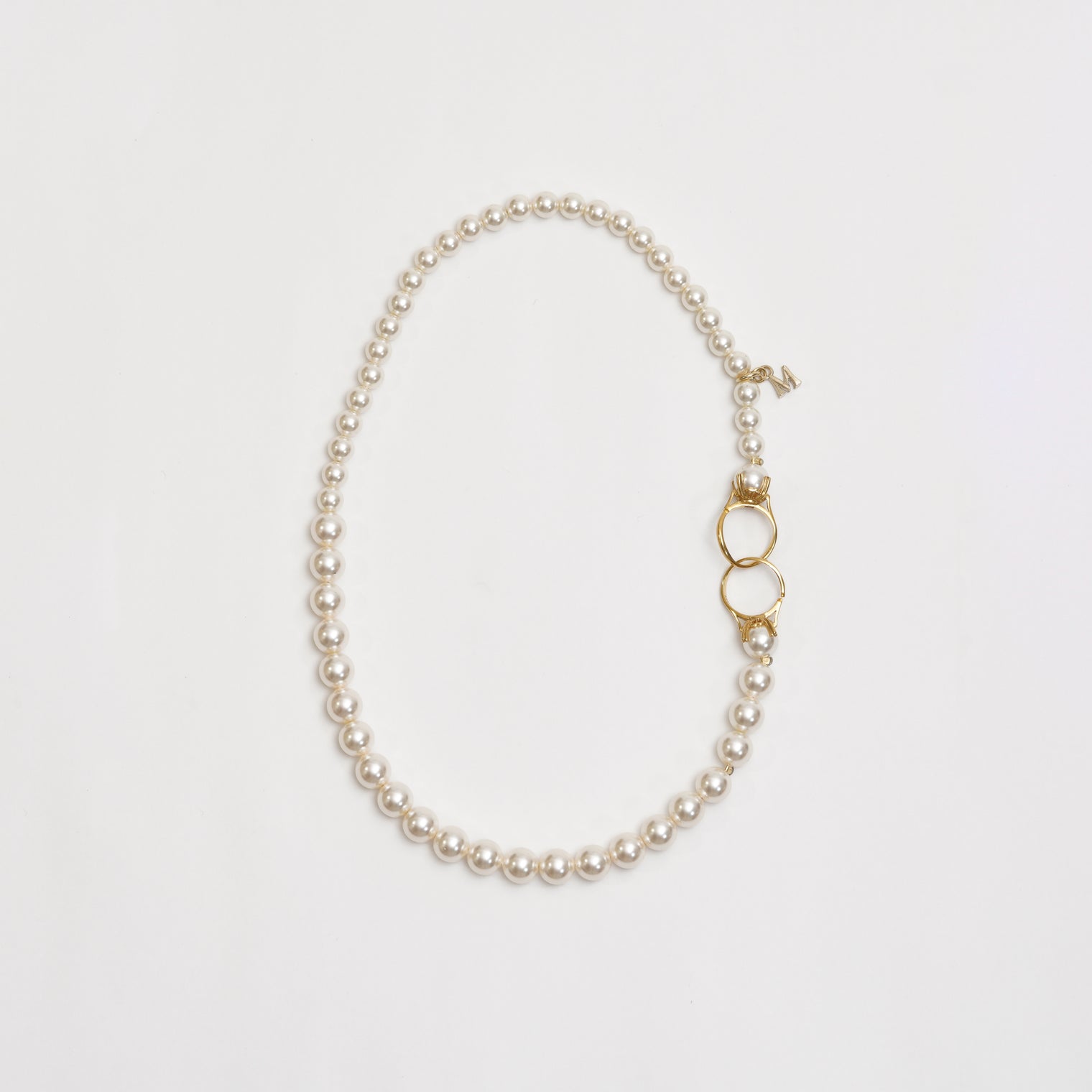 pearl necklace (6mm×8mm pearl / 38cm)