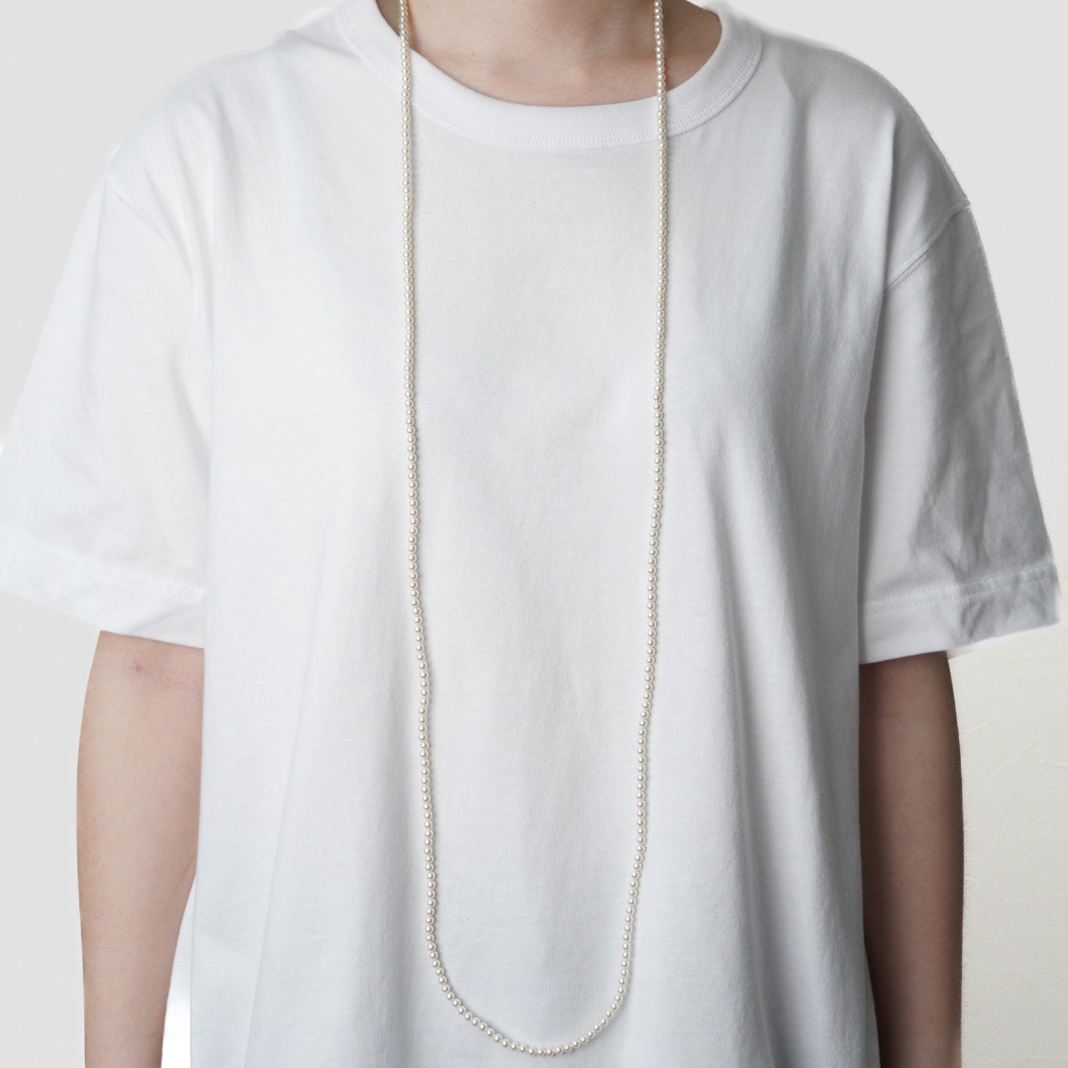 pearl necklace (4mm pearl / 120cm)