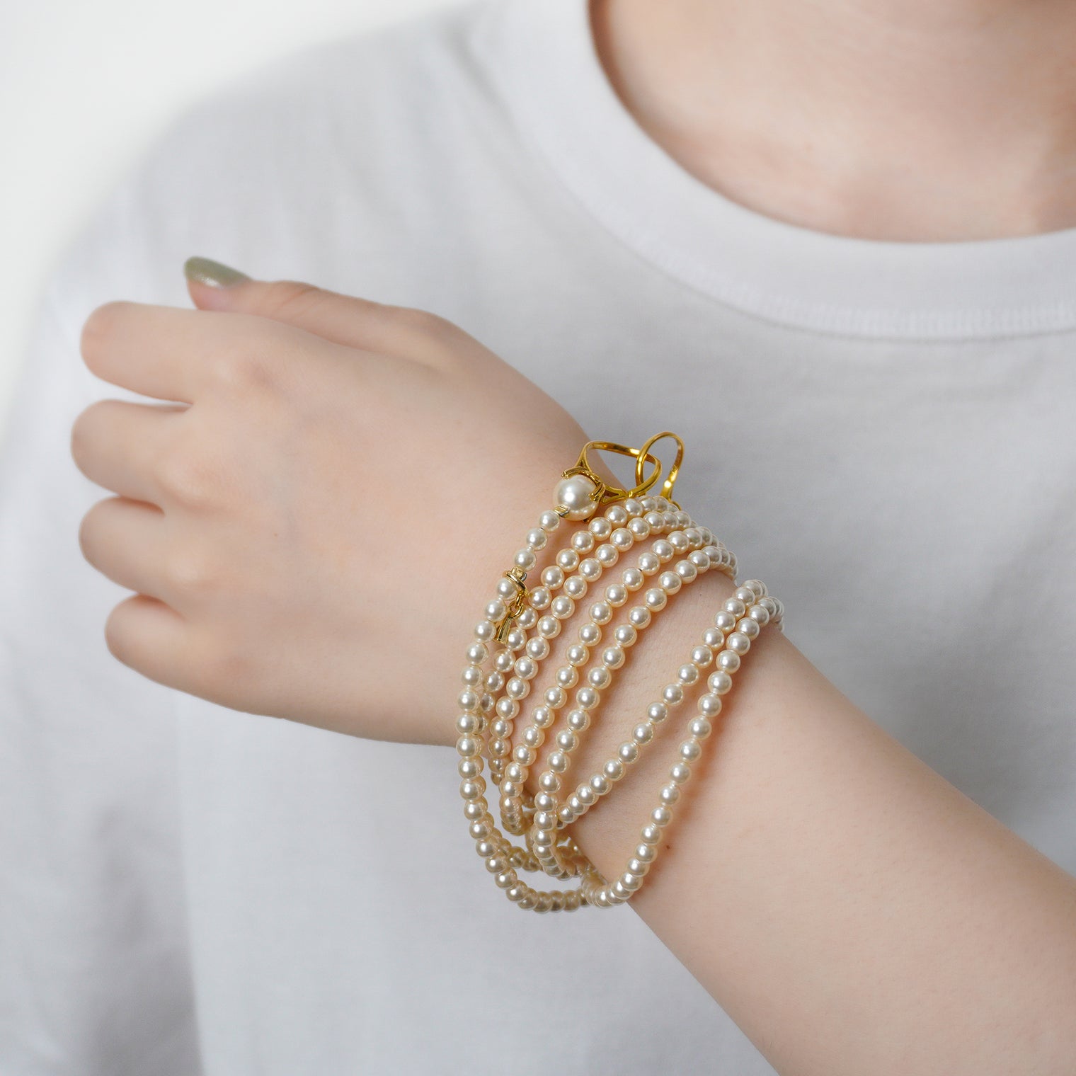 pearl necklace (4mm pearl / 120cm)