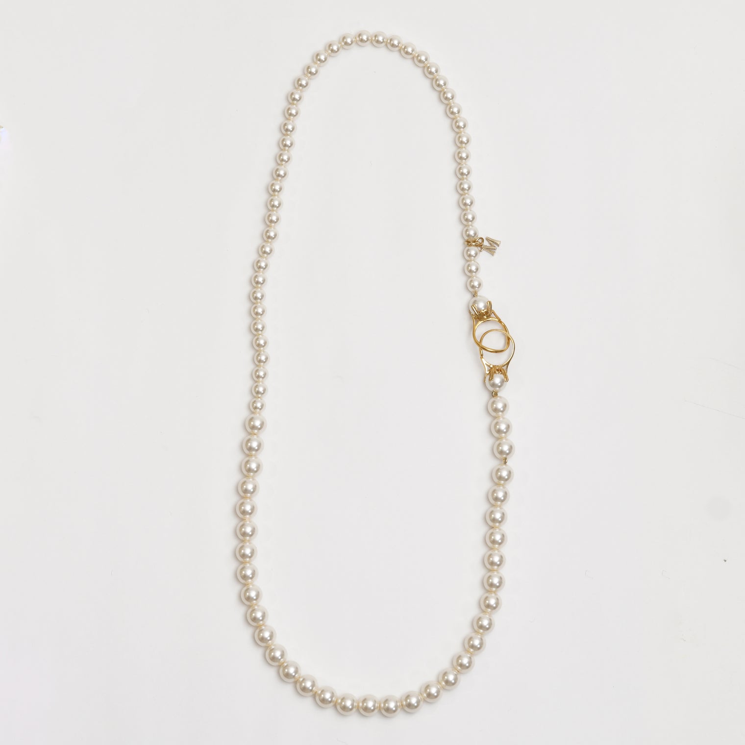 pearl necklace (6mm×8mm pearl / 60cm)