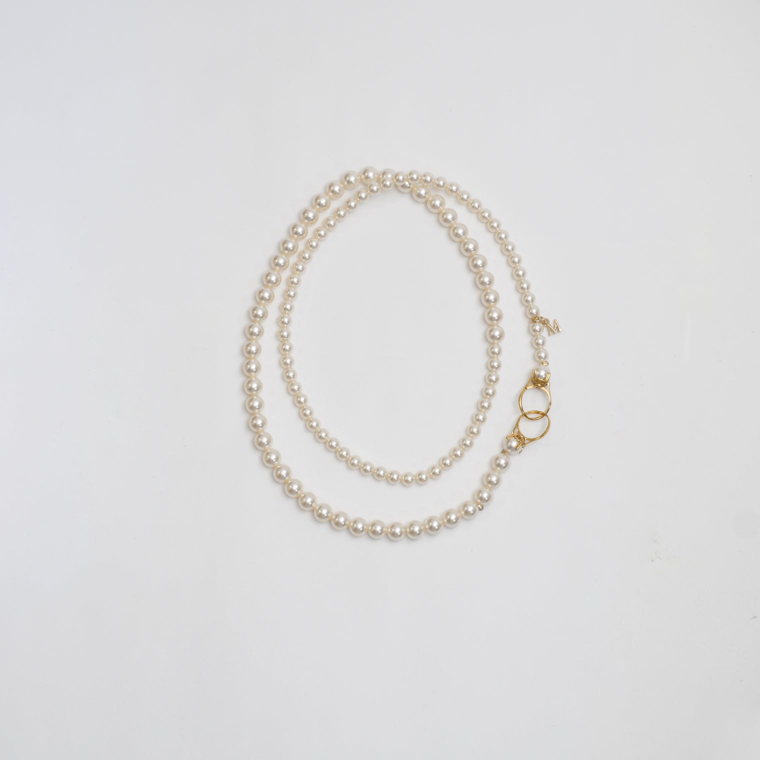 pearl necklace (6mm×8mm pearl / 80cm)