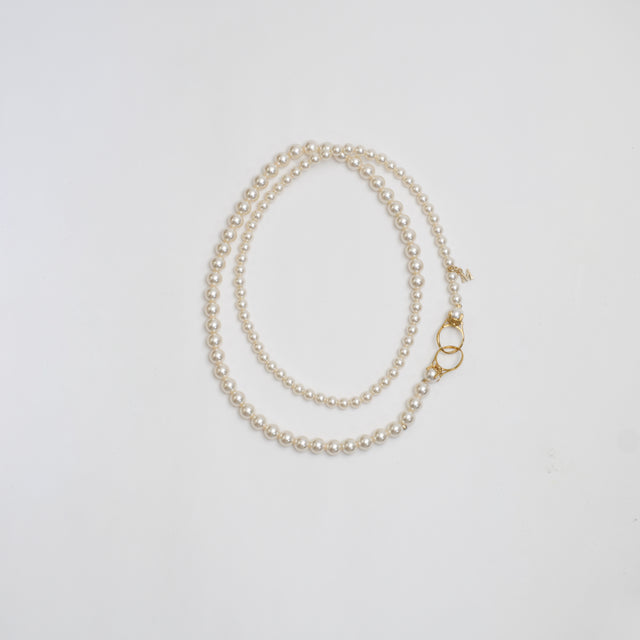 pearl necklace (6mm×8mm pearl / 80cm)