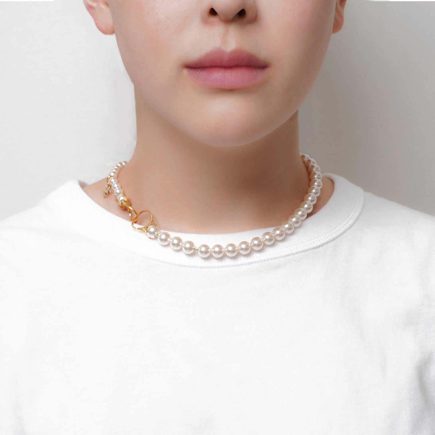 pearl necklace (6mm×8mm pearl / 38cm)