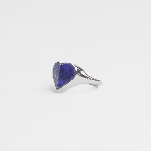 mini Heart ring (Lapis lazuli)