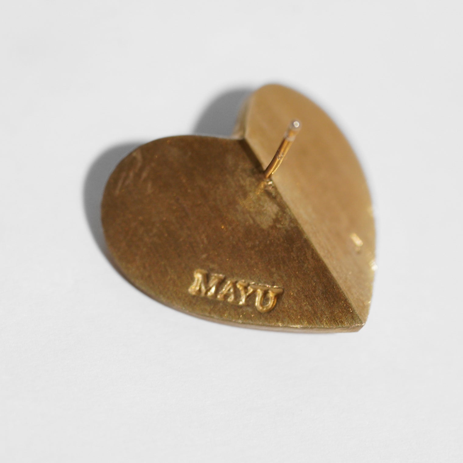 【an-other】Middle heart pierce (gold)