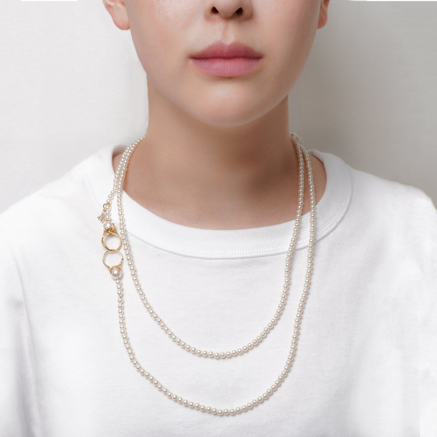 pearl necklace (4mm pearl / 120cm)