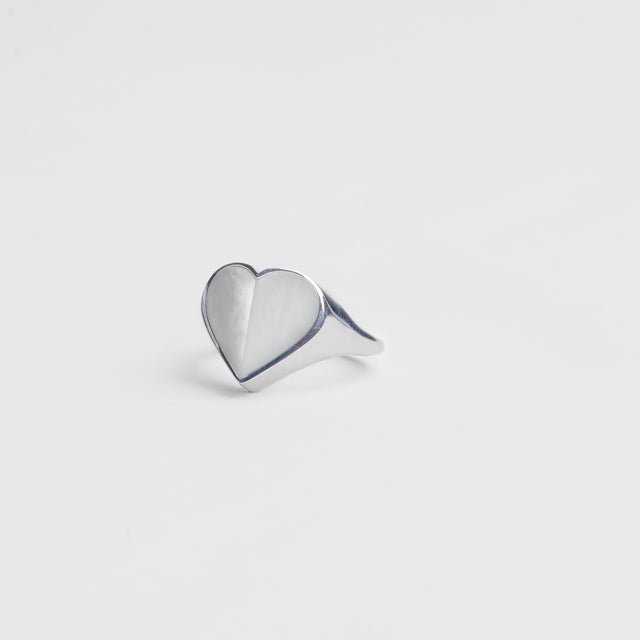 mini Heart ring (Mother of pearl)