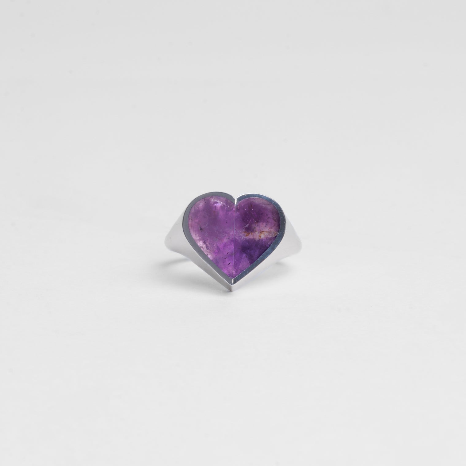 mini Heart ring (Amethyst)