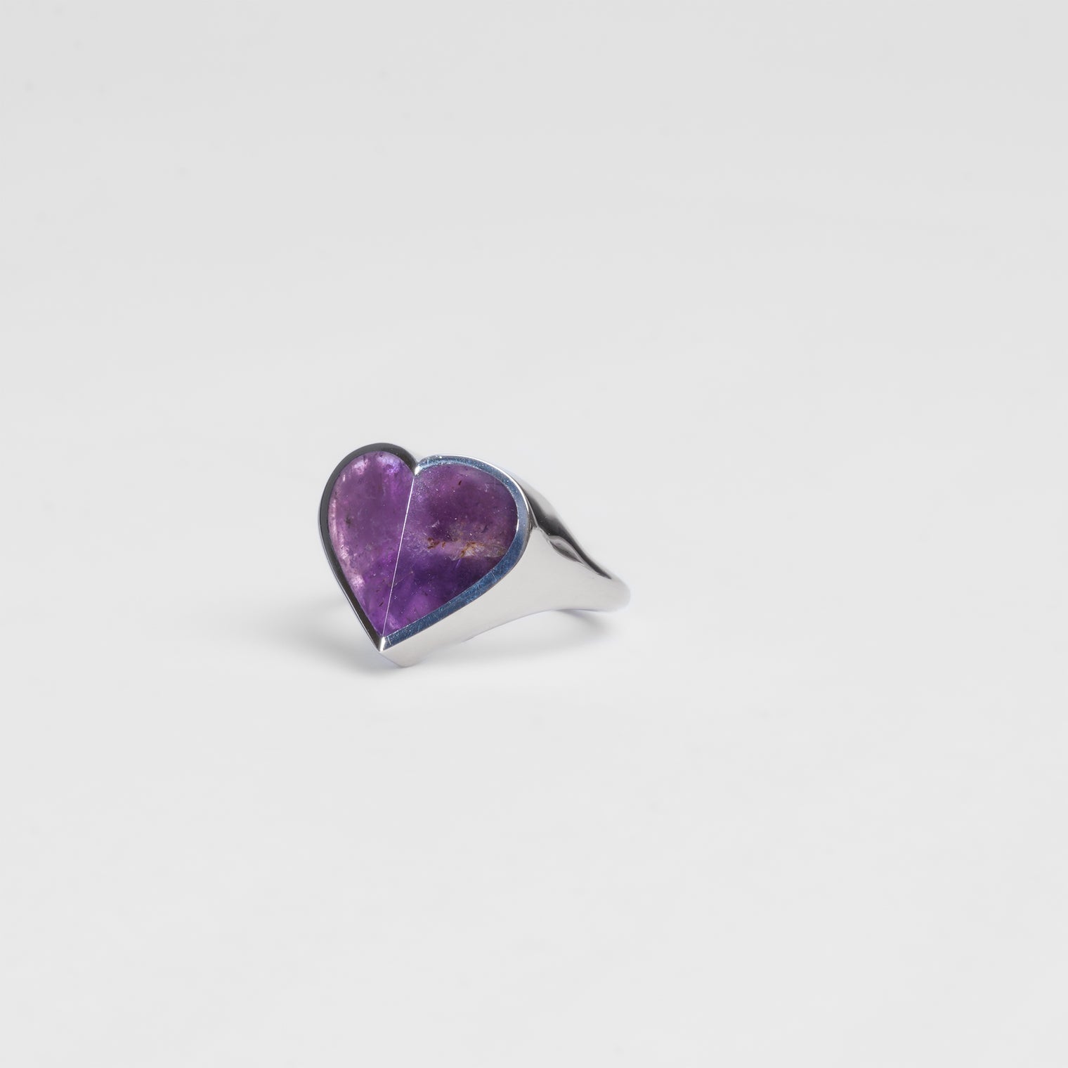 mini Heart ring (Amethyst)