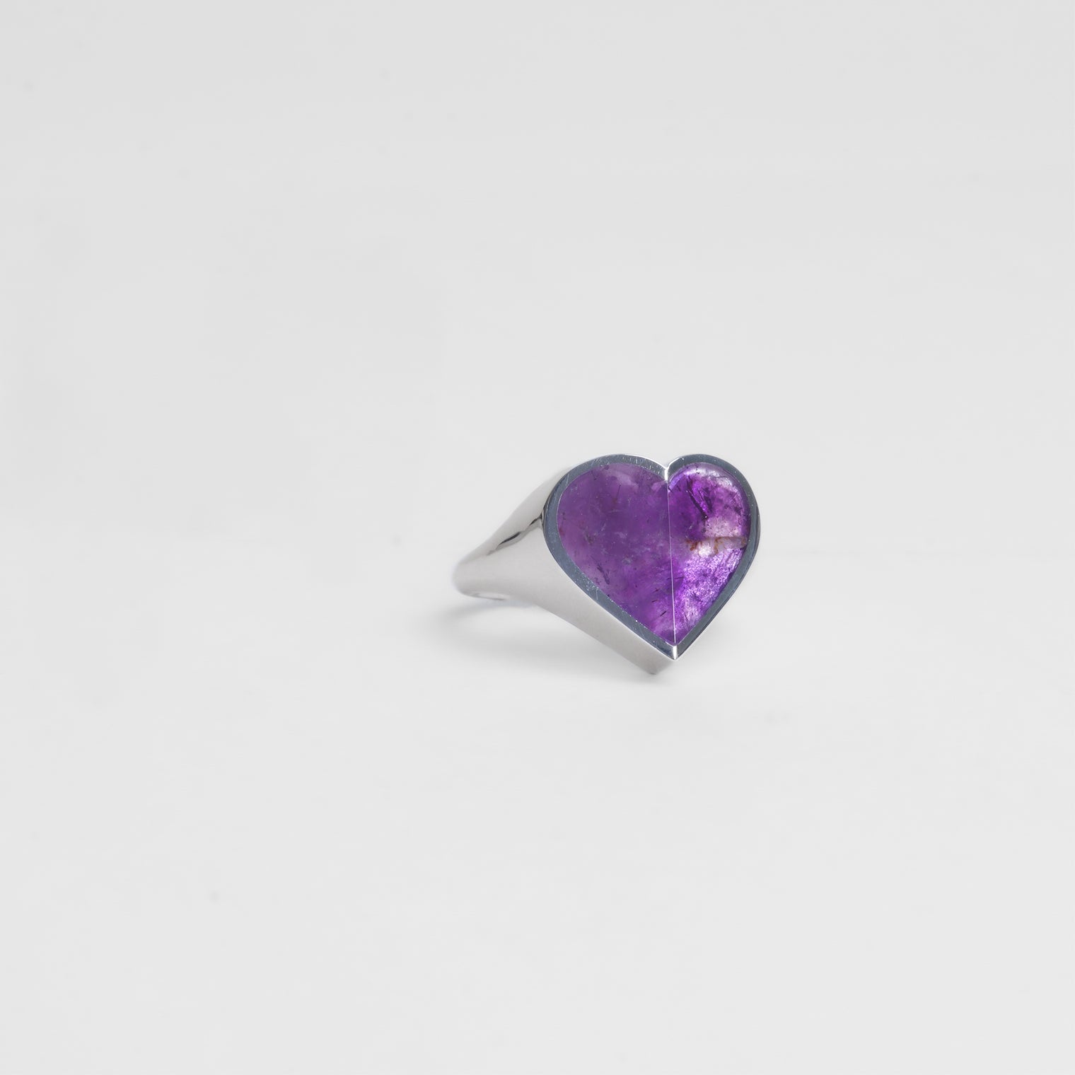 mini Heart ring (Amethyst)