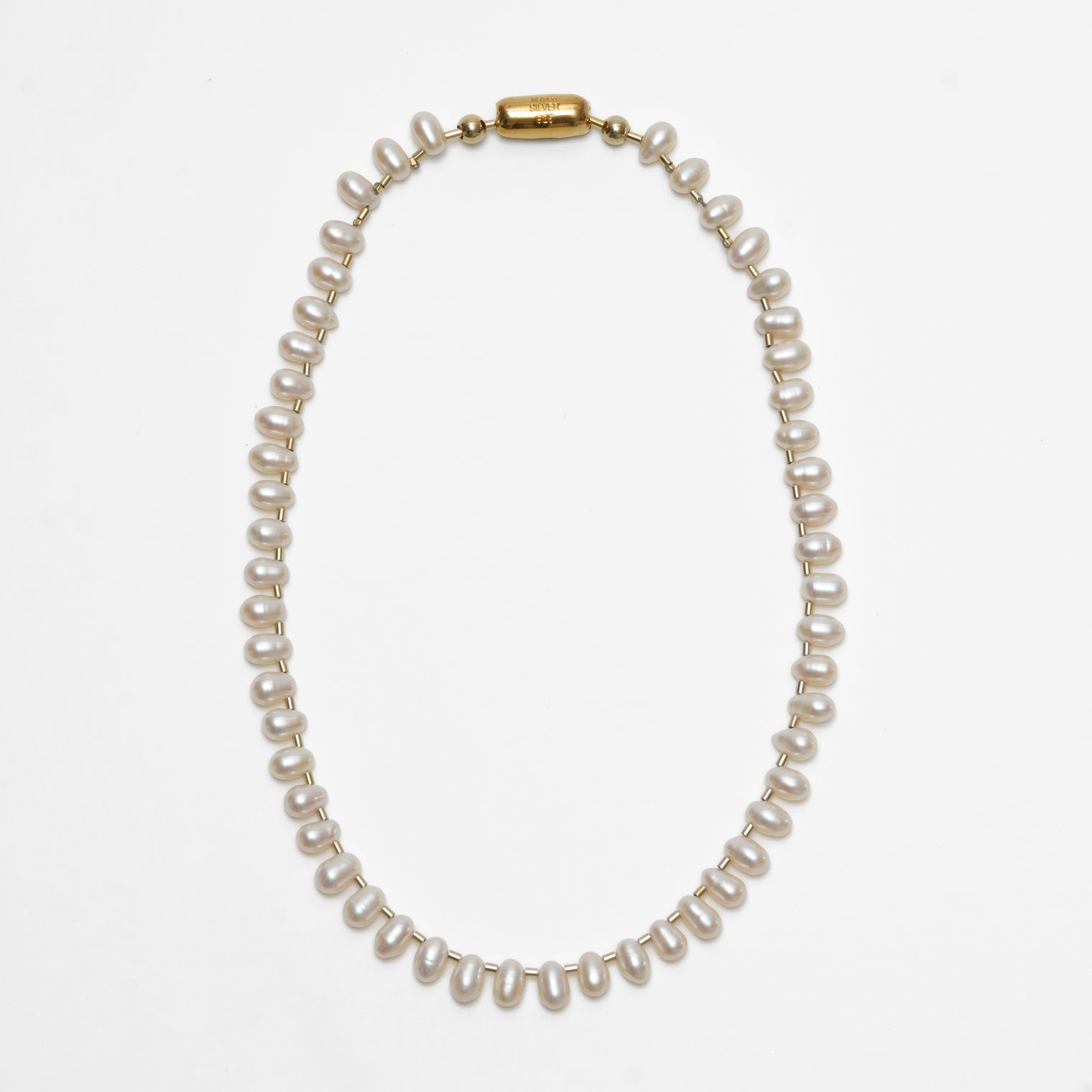 LIMITED COLLECTION【Baroque pearl ball chain necklace (Cleopatra /gold )】