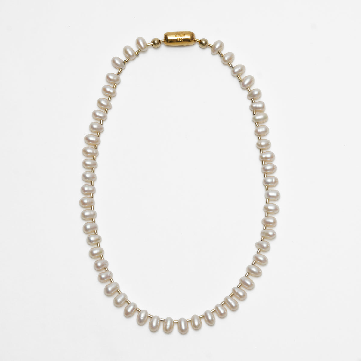 LIMITED COLLECTION【Baroque pearl ball chain necklace