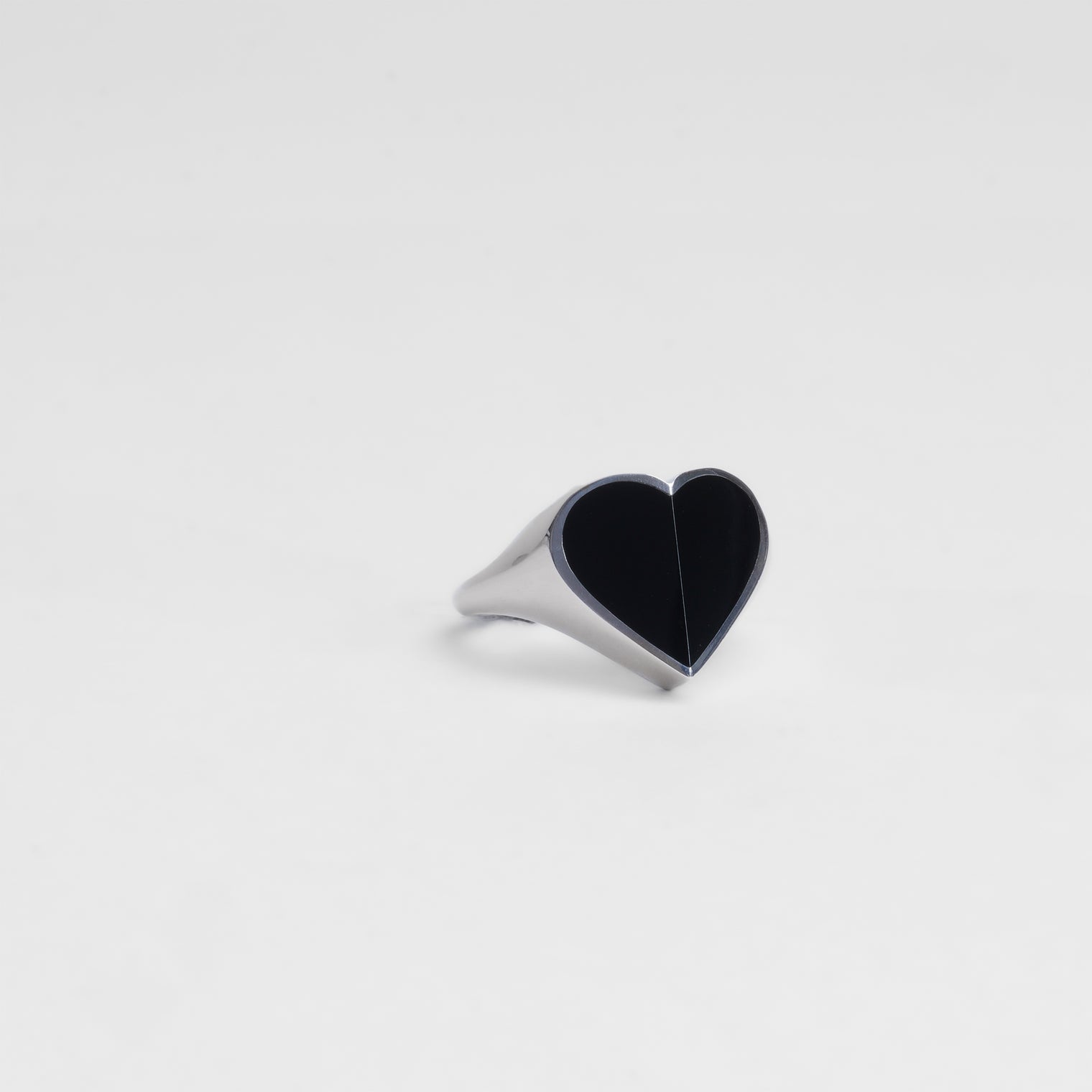 mini Heart ring (Onyx)