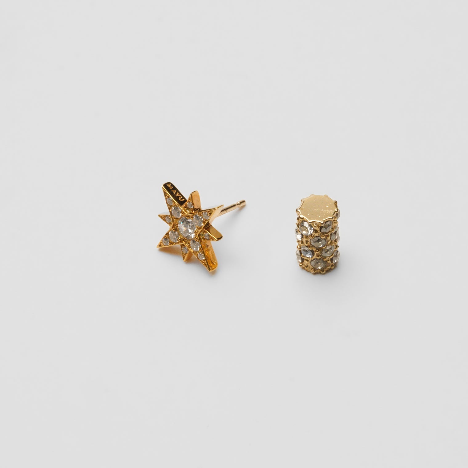little star pierce (gold / cubic zirconia)