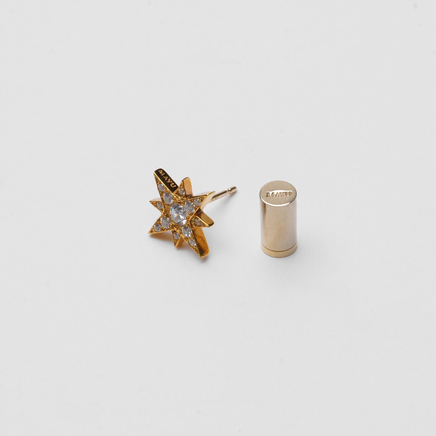 little star pierce (gold / cubic zirconia)