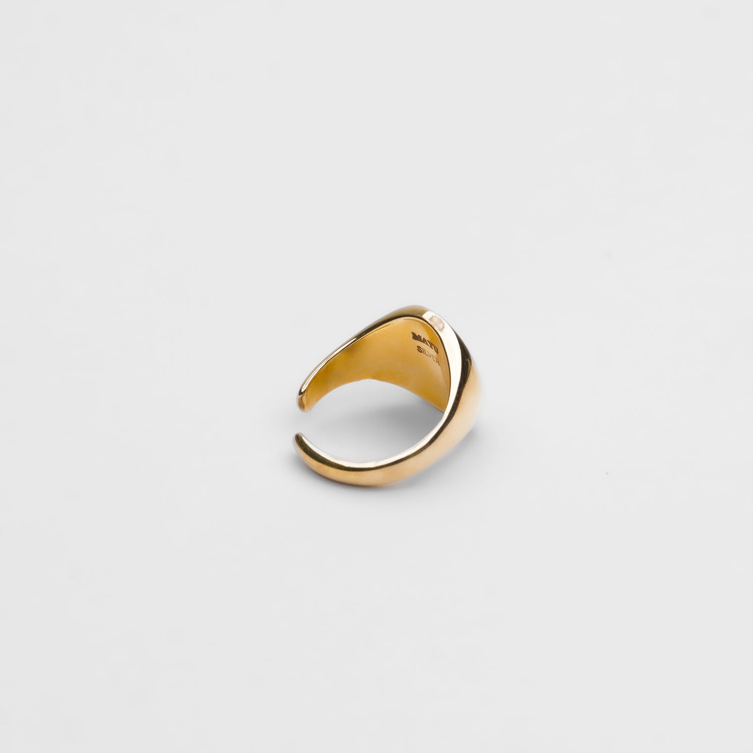 Signet ear cuff (gold) / (silver)