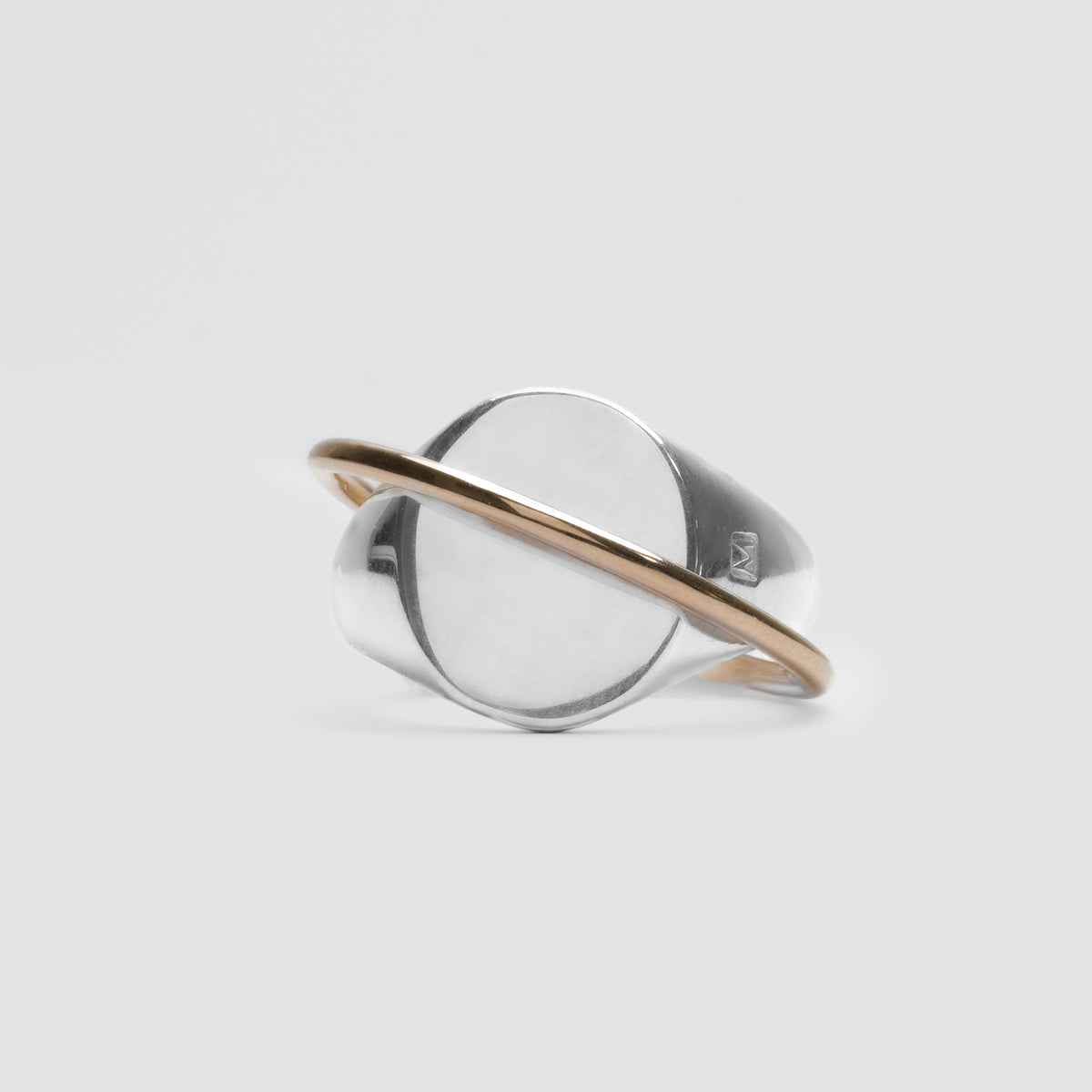 Double ring signet / k10 – MAYU online store