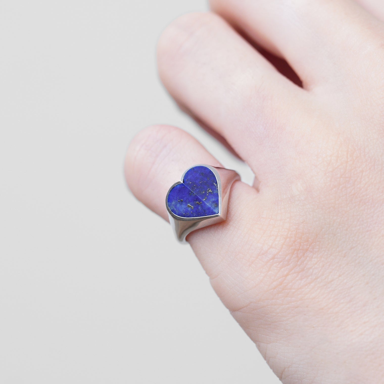mini Heart ring (Lapis lazuli)